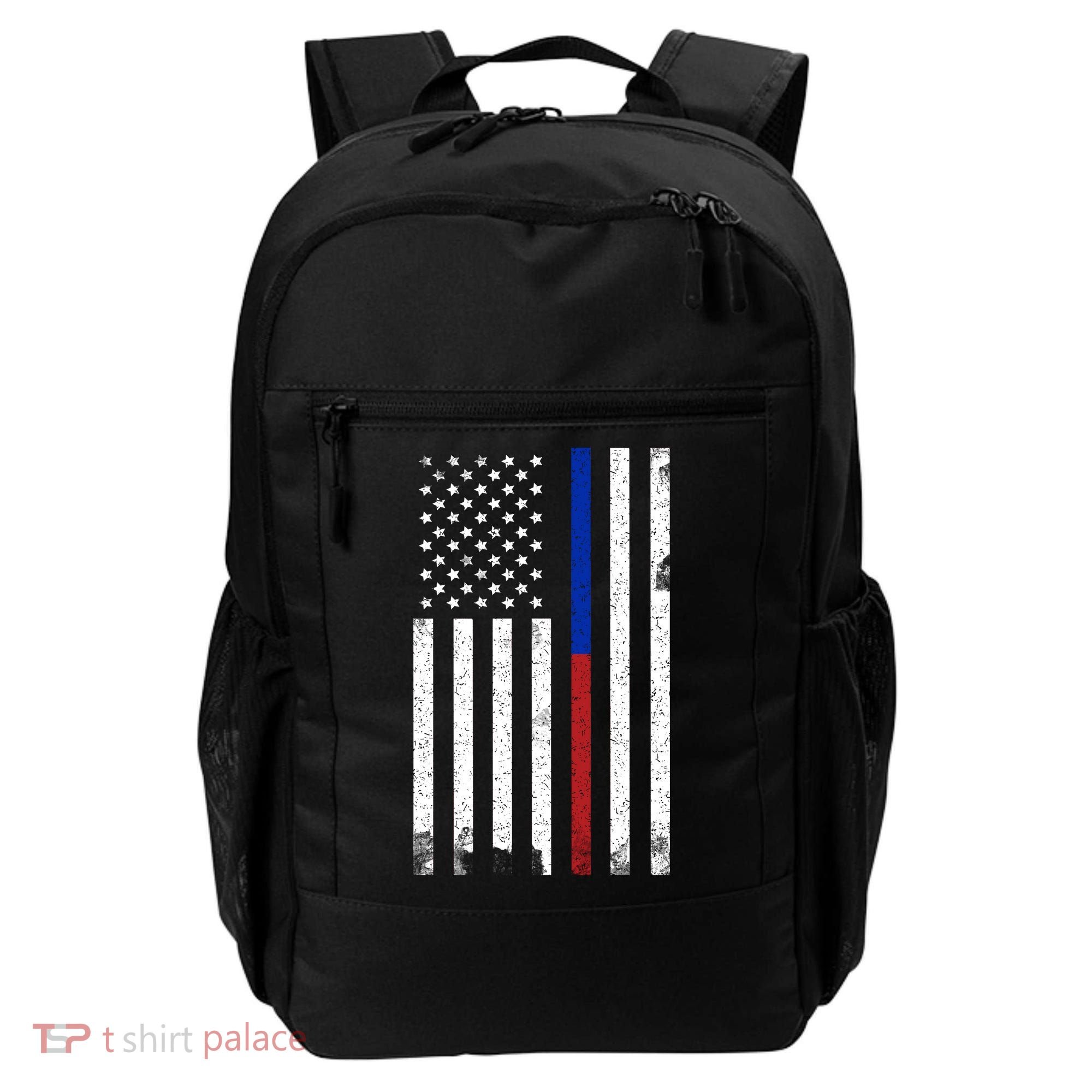 We The People Holsters  American Flag Thin Blue-Red Line Backpack