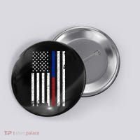 We The People Holsters  American Flag Thin Blue-Red Line Button thumb 0