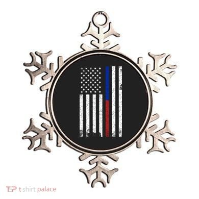 We The People Holsters  American Flag Thin Blue-Red Line Ornament