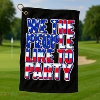We The People Like To Party Golf Towel thumb 1