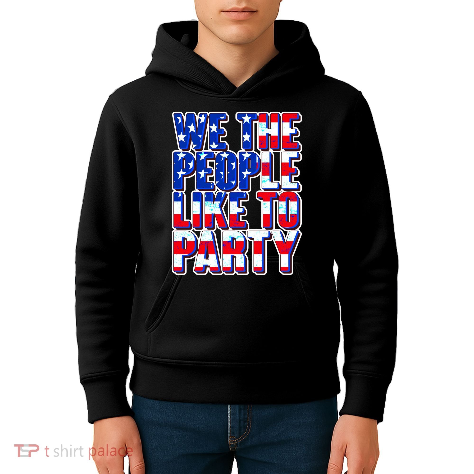 We The People Like To Party Kids Hoodie
