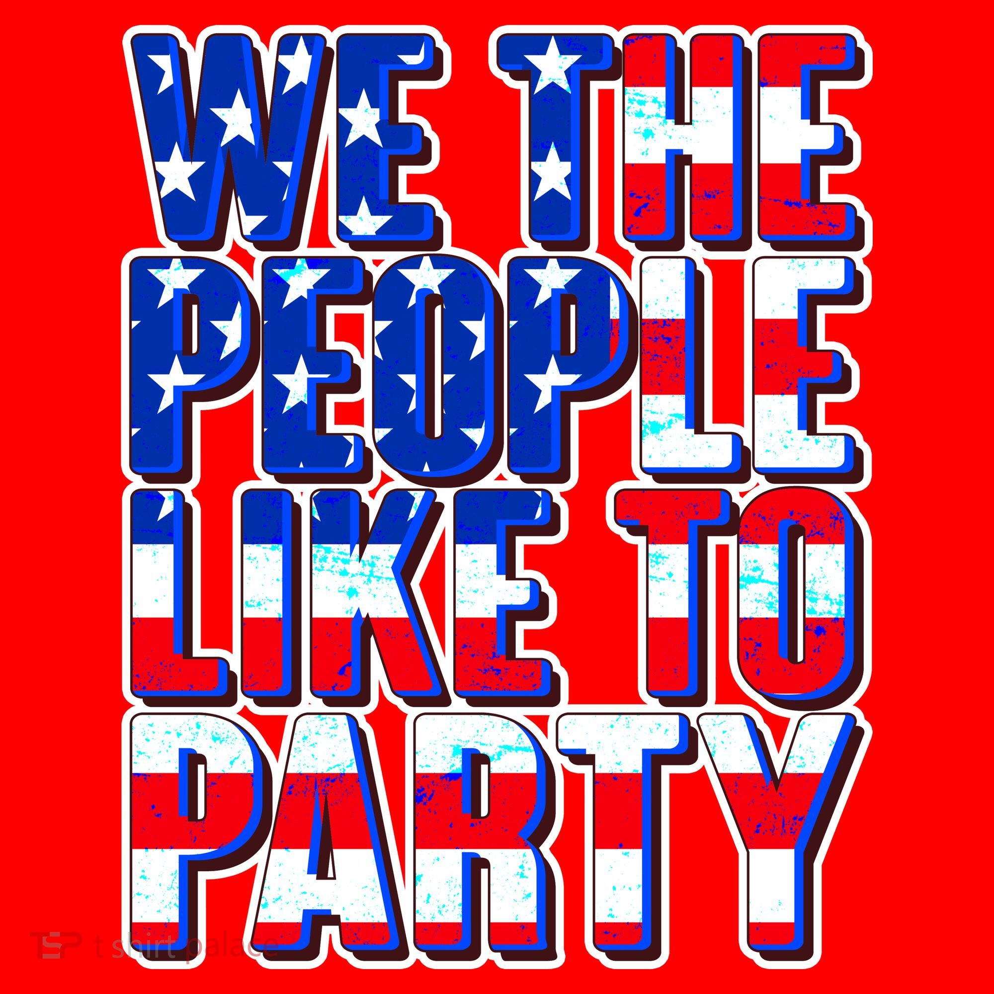 We The People Like To Party Santa Hat