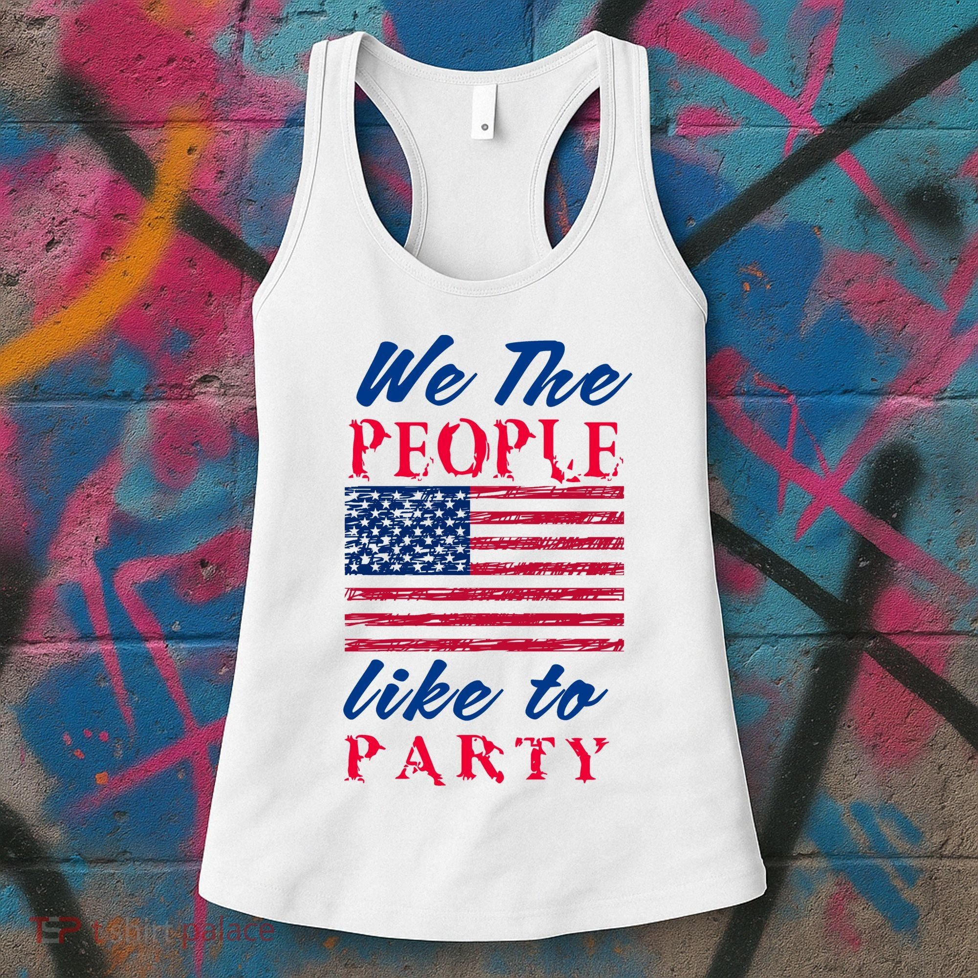 We The People Like To Party In The USA Women's Tank Top