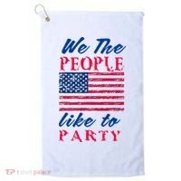 We The People Like To Party In The USA Golf Towel thumb 0