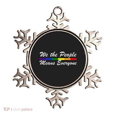 We The People Means Everyone LGBT Ornament