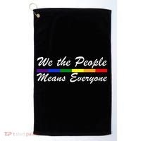 We The People Means Everyone LGBT Golf Towel thumb 0