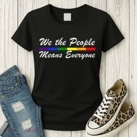 We The People Means Everyone LGBT Women's T-Shirt thumb 3