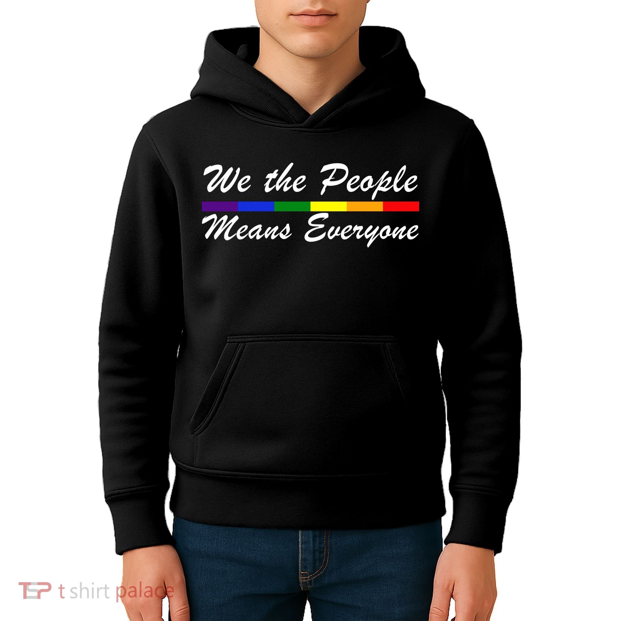 We The People Means Everyone LGBT Kids Hoodie