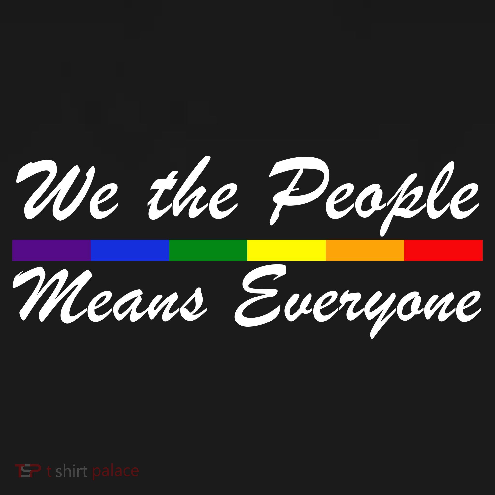 We The People Means Everyone LGBT Kids Long Sleeve Shirt