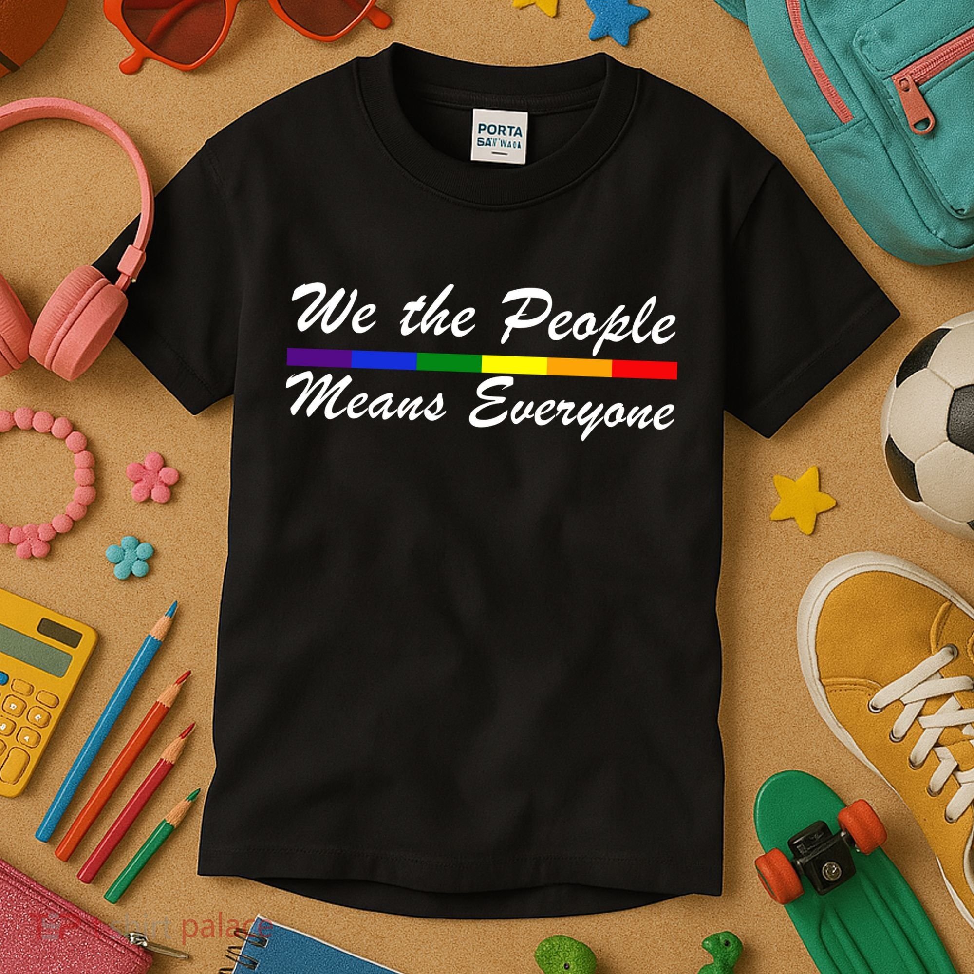 We The People Means Everyone LGBT Kids T-Shirt