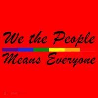 We The People Means Everyone LGBT Santa Hat thumb 1