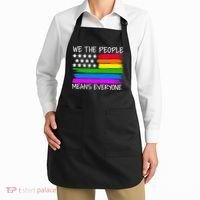 We The People Means Everyone Rainbow LGBT Flag Apron thumb 2