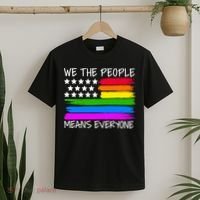 We The People Means Everyone Rainbow LGBT Flag T-Shirt thumb 2