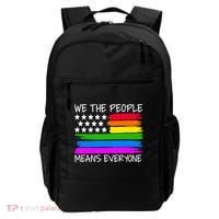 We The People Means Everyone Rainbow LGBT Flag Backpack thumb 0