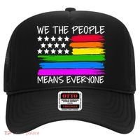 We The People Means Everyone Rainbow LGBT Flag Hat thumb 0