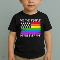 We The People Means Everyone Rainbow LGBT Flag Toddler T-Shirt thumb 2