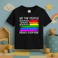 We The People Means Everyone Rainbow LGBT Flag Toddler T-Shirt thumb 3