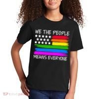 We The People Means Everyone Rainbow LGBT Flag Kids T-Shirt thumb 2