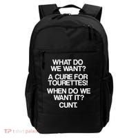 We Want A Cure For Tourettes Backpack thumb 0