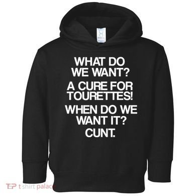 We Want A Cure For Tourettes Toddler Hoodie