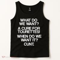 We Want A Cure For Tourettes Tank Top thumb 2