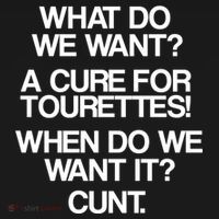 We Want A Cure For Tourettes Tank Top thumb 6