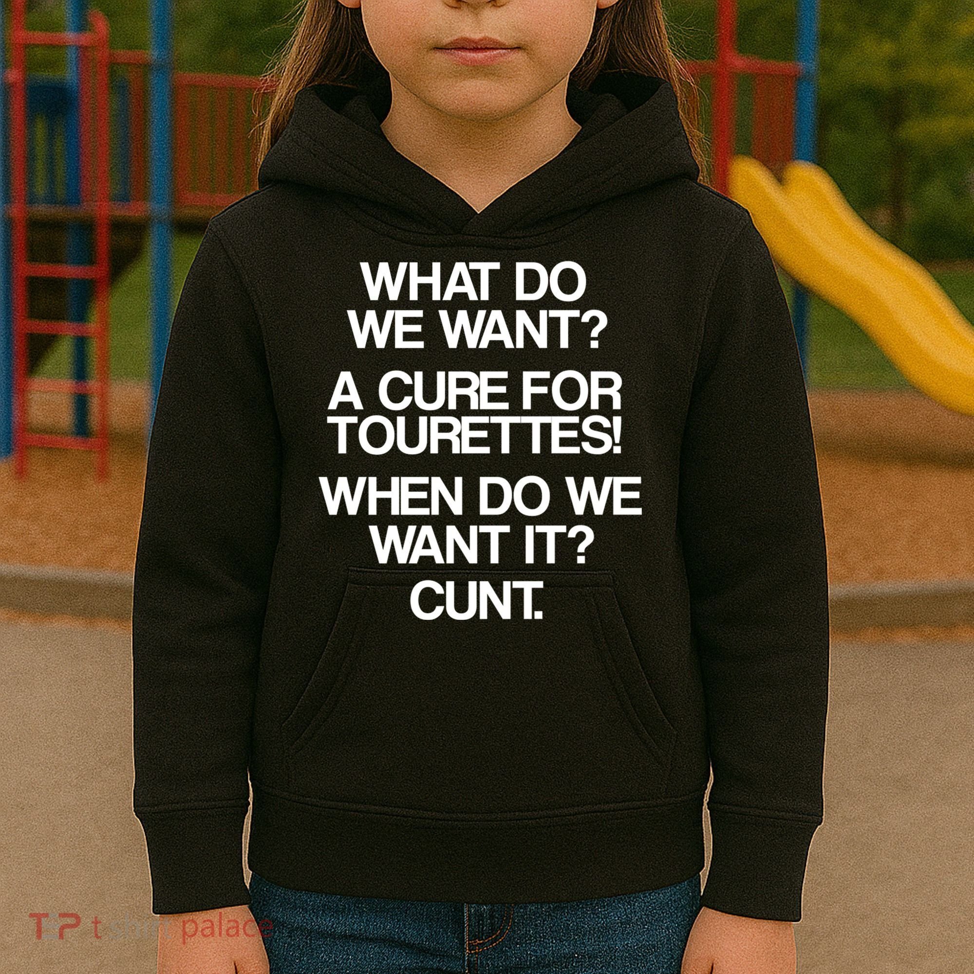 We Want A Cure For Tourettes Kids Hoodie