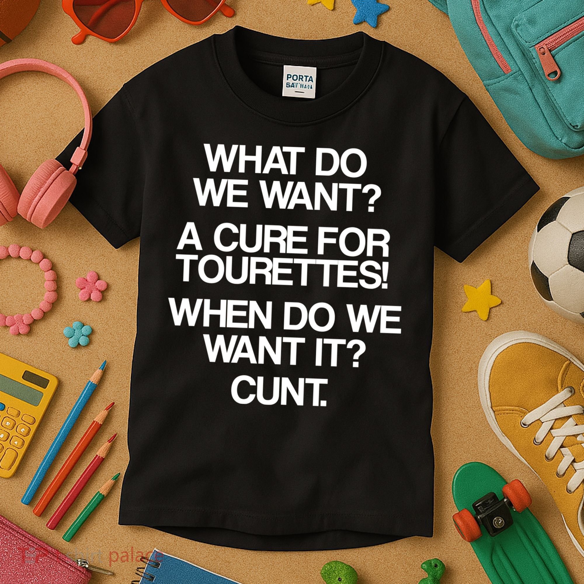 We Want A Cure For Tourettes Kids T-Shirt