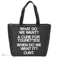 We Want A Cure For Tourettes Tote Bag thumb 0