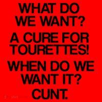 We Want A Cure For Tourettes Santa Hat thumb 1