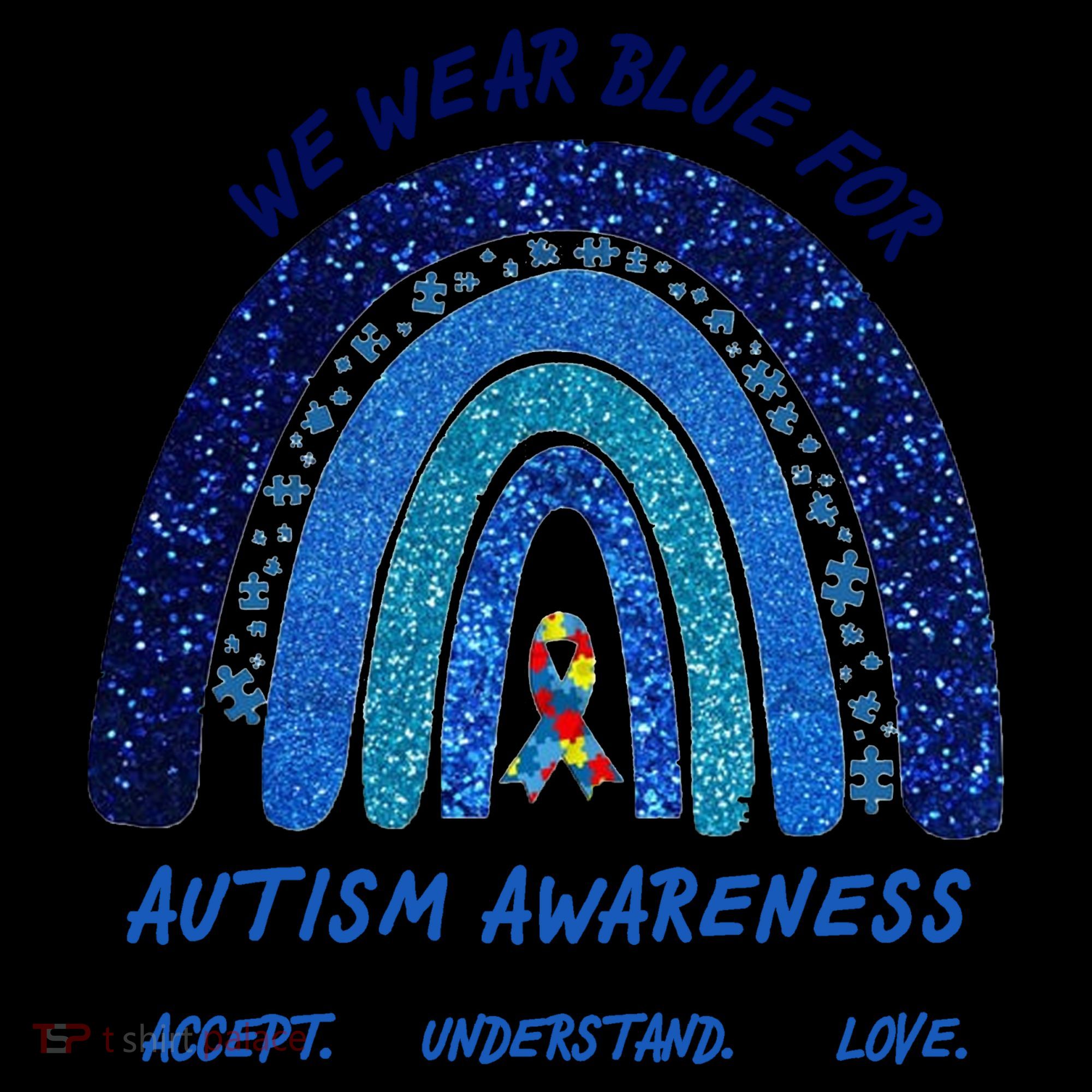 We War Blue For Autism Awareness Accept Understand Love Coffee Mug