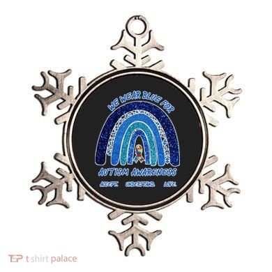 We War Blue For Autism Awareness Accept Understand Love Ornament