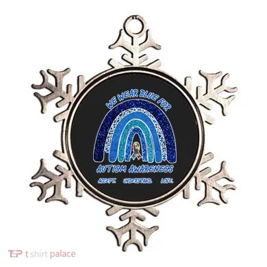 We War Blue For Autism Awareness Accept Understand Love Ornament