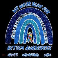 We War Blue For Autism Awareness Accept Understand Love Ornament thumb 1