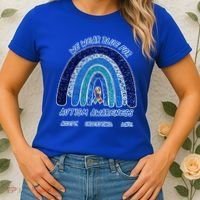We War Blue For Autism Awareness Accept Understand Love Women's T-Shirt thumb 2