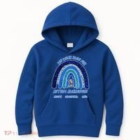 We War Blue For Autism Awareness Accept Understand Love Kids Hoodie thumb 0