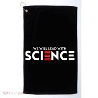 We Will Lead With SCIENCE Golf Towel thumb 0