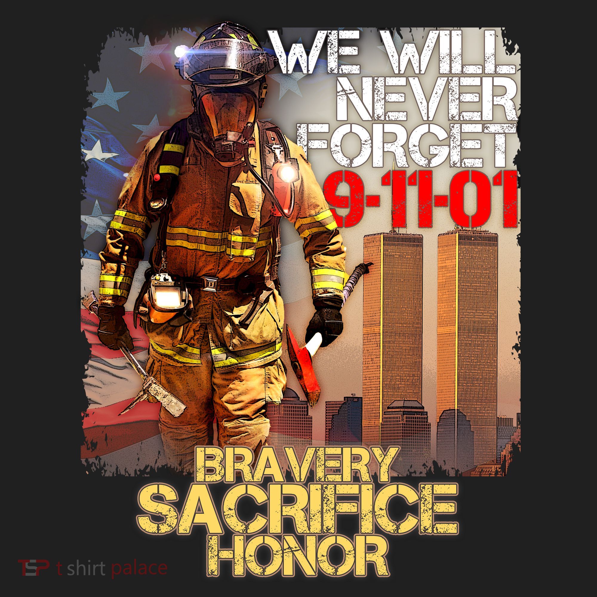 We Will Never Forget Bravery Sacrifice Honor 9-11-01 Women's Sweatshirt