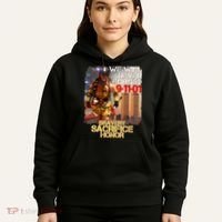 We Will Never Forget Bravery Sacrifice Honor 9-11-01 Hoodie thumb 5