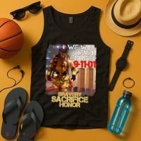 We Will Never Forget Bravery Sacrifice Honor 9-11-01 Tank Top thumb 4
