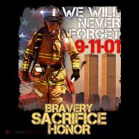 We Will Never Forget Bravery Sacrifice Honor 9-11-01 Tank Top thumb 6
