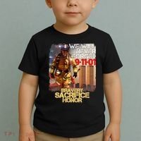 We Will Never Forget Bravery Sacrifice Honor 9-11-01 Toddler T-Shirt thumb 2