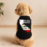 We Will Resist. California Flag Resistance Anti Trump Doggie Tank thumb 2