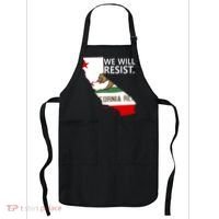 We Will Resist. California Flag Resistance Anti Trump Apron thumb 0