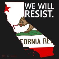 We Will Resist. California Flag Resistance Anti Trump Bucket Hat thumb 4