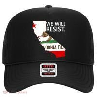 We Will Resist. California Flag Resistance Anti Trump Hat thumb 0