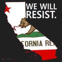 We Will Resist. California Flag Resistance Anti Trump Hat thumb 2