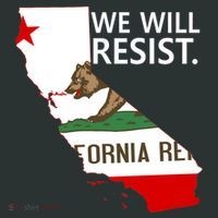 We Will Resist. California Flag Resistance Anti Trump Hoodie thumb 7
