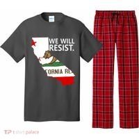 We Will Resist. California Flag Resistance Anti Trump Pajama Set thumb 0