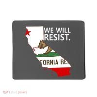 We Will Resist. California Flag Resistance Anti Trump Mousepad thumb 0